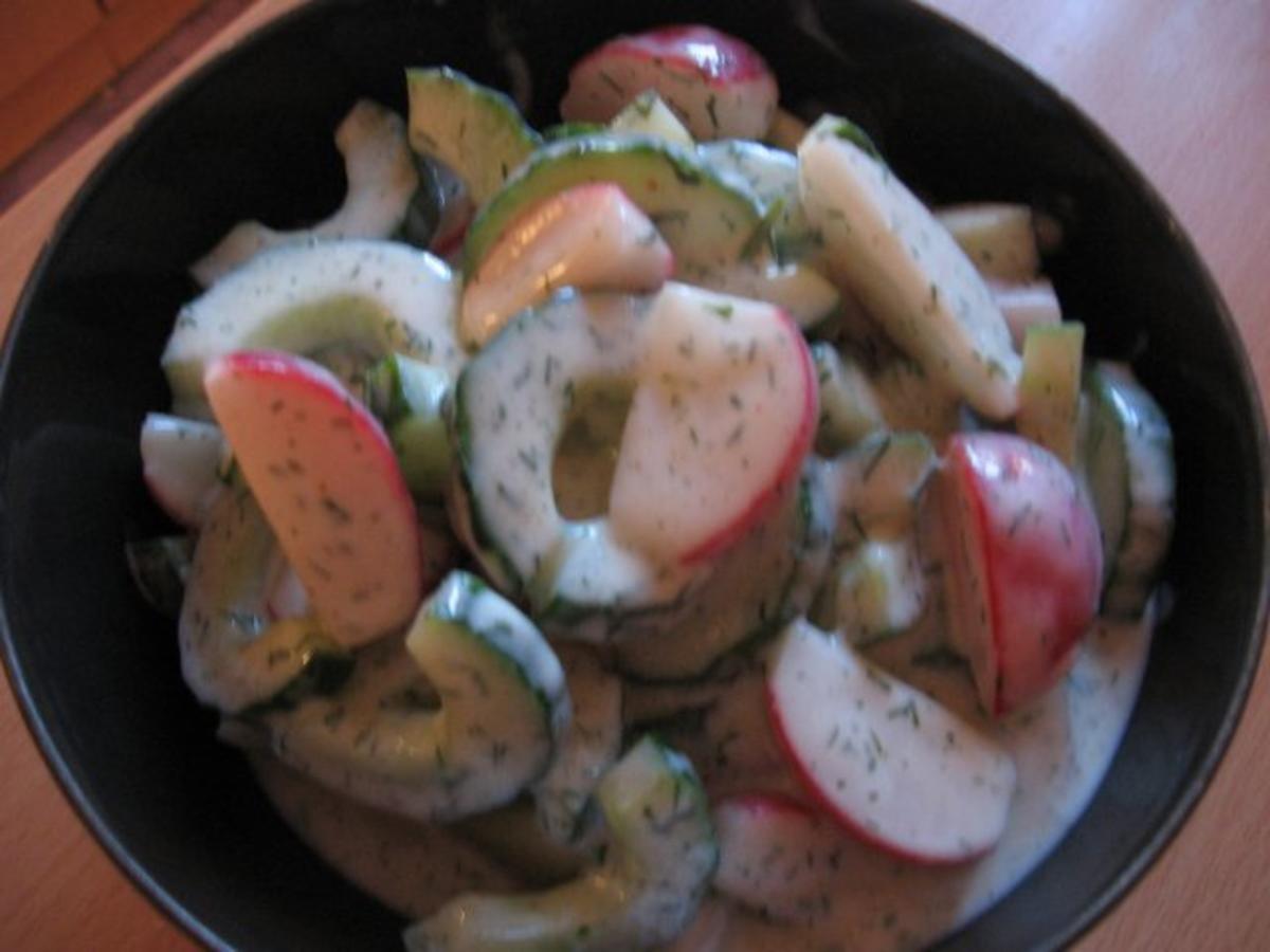 Gurken-Radieschen-Salat - Rezept - Bild Nr. 2