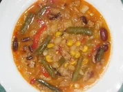 Suppe/Klar - Scharfe Bratkartoffel-Gemüsesuppe a la Chrissi - Rezept