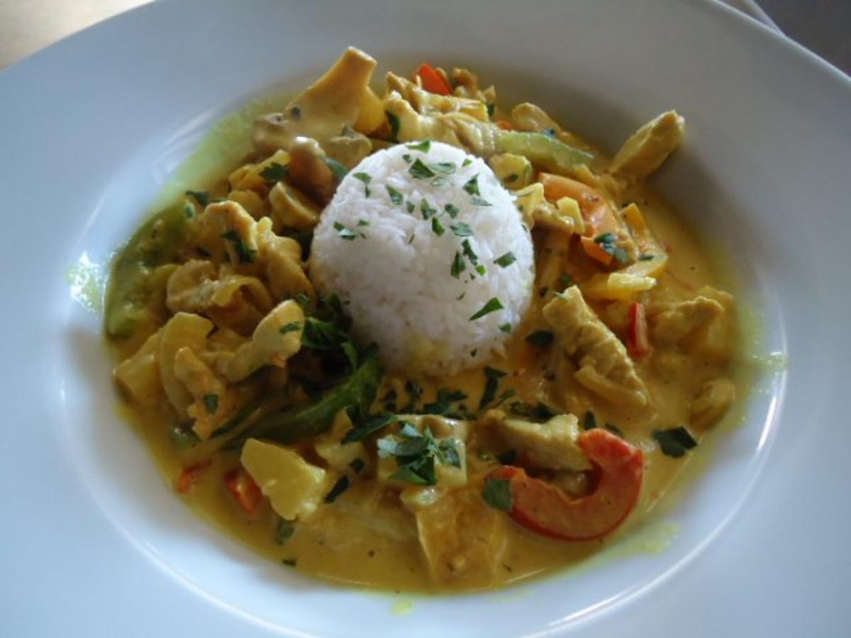 Putencurry mit Ananas - Rezept mit Bild - kochbar.de