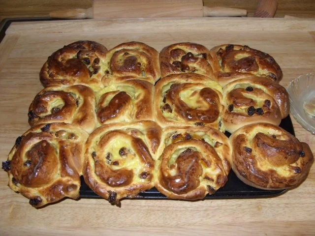 Rezept: G: Pudding Schnecken mit Rosinen und Aprikosen Bild Nr. 8 G: Pudding Schnecken mit Rosinen und Aprikosen - Rezept - Bild Nr. 8