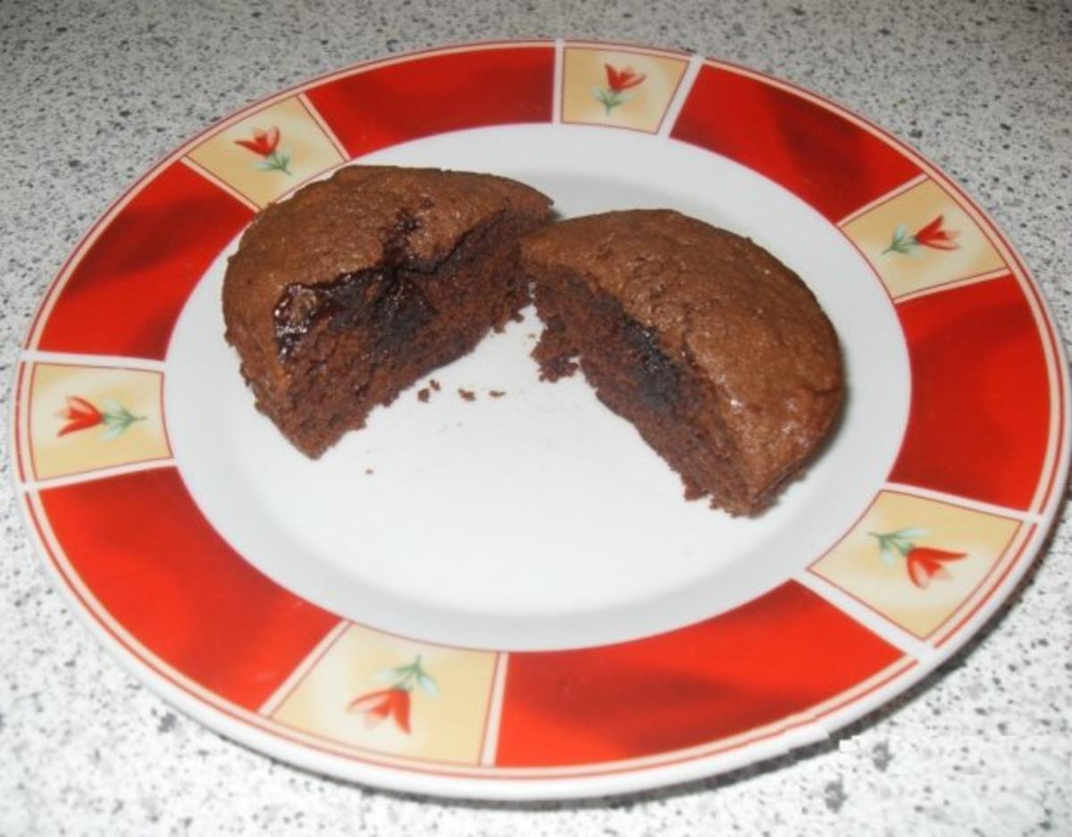 Schoko-Muffins mit flüssigem Kern - Rezept