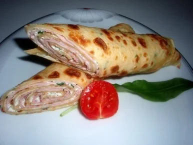 Palatschinken: Bärlauch-Schinken-Rolle - Rezept - Bild Nr. 4