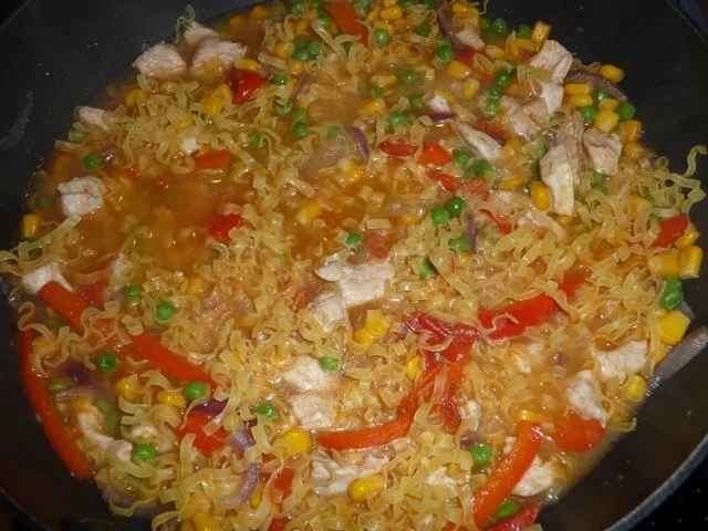 Hühnchenpfanne mit viel Gemüse - Rezept - Bild Nr. 3