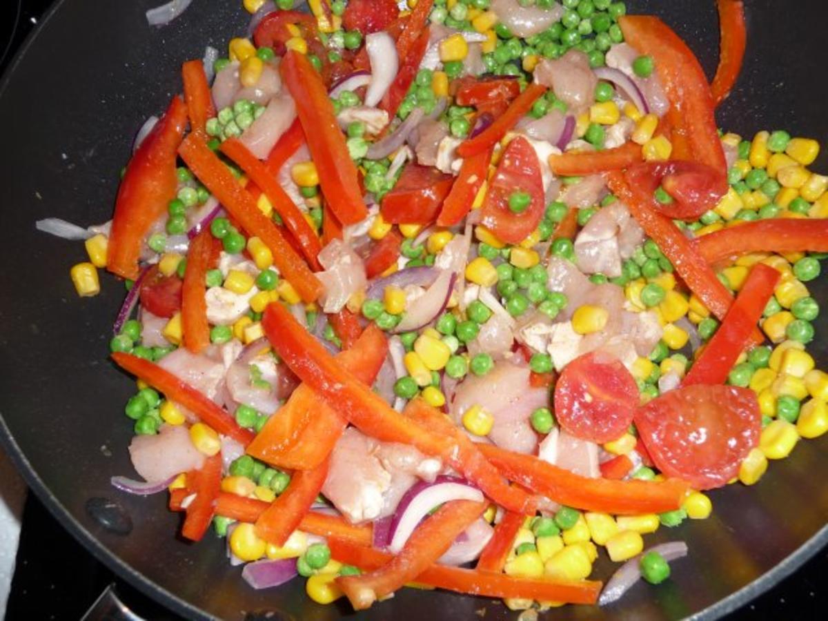 Hühnchenpfanne mit viel Gemüse - Rezept - Bild Nr. 6