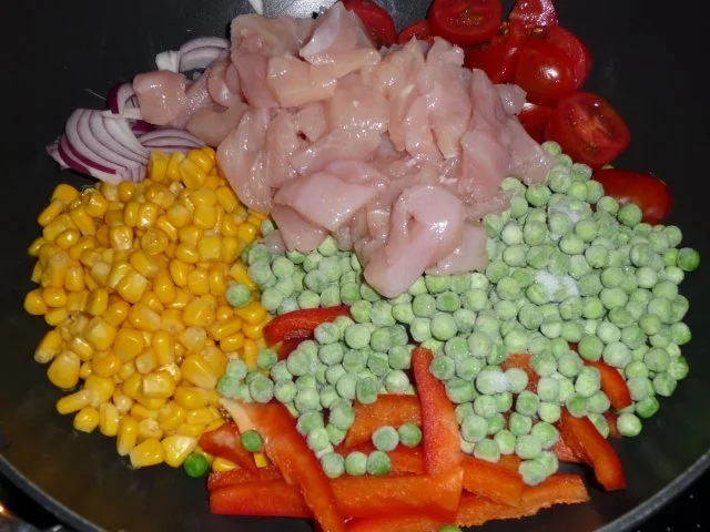 Hühnchenpfanne mit viel Gemüse - Rezept - Bild Nr. 7