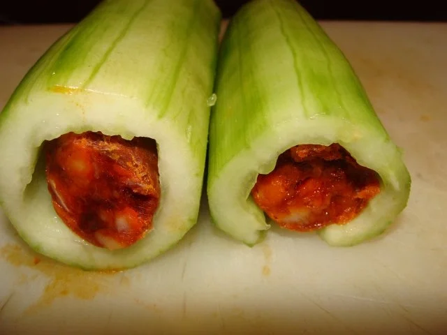 Rezept: Fleisch : - Schweinerouladen mit Grüne Gurkenfüllung Bild Nr. 4 Fleisch : - Schweinerouladen mit Grüne Gurkenfüllung - Rezept - Bild Nr. 4