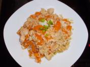 Alles aus einem Topf: Wildlachs-Reis-Pfanne mit Jacobsmuscheln - Rezept
