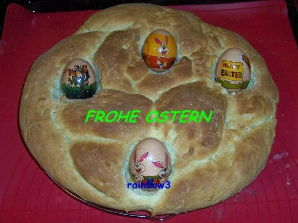 Backen: Osternest / Osterkranz - Rezept