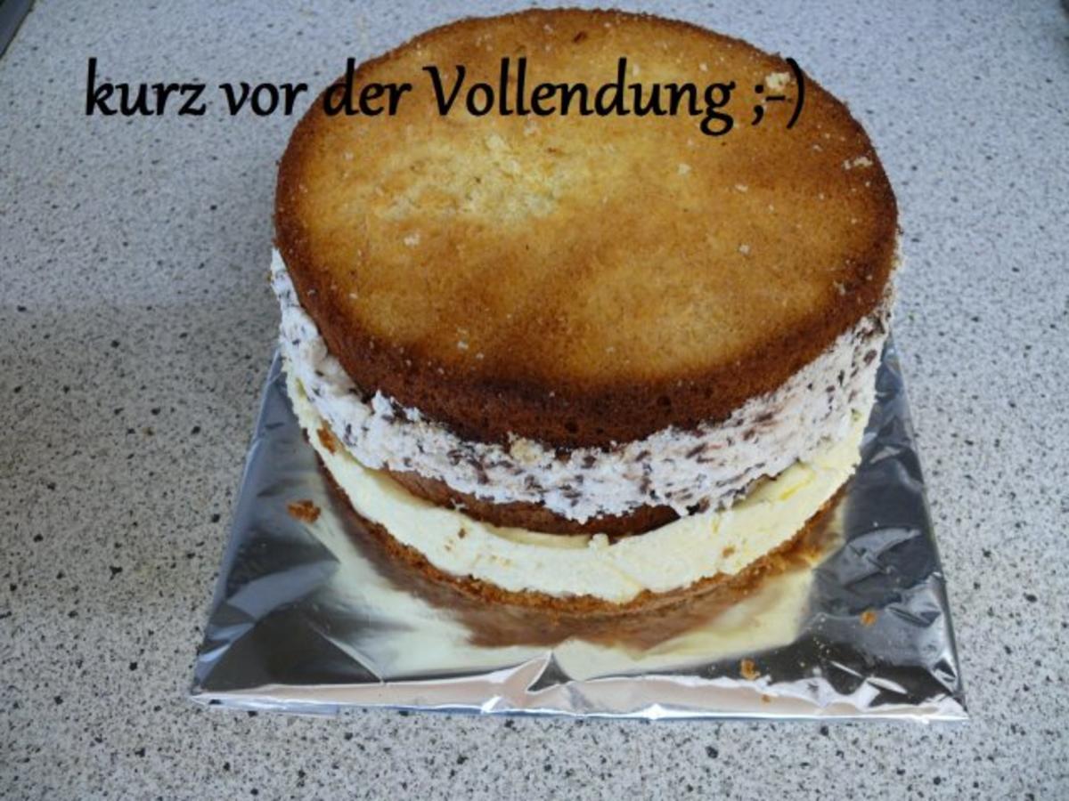 Straciatella-Eierlikörbananen-Zwerg - allen Mamis herzlichen Glückwunsch zum Muttertag - Rezept - Bild Nr. 16