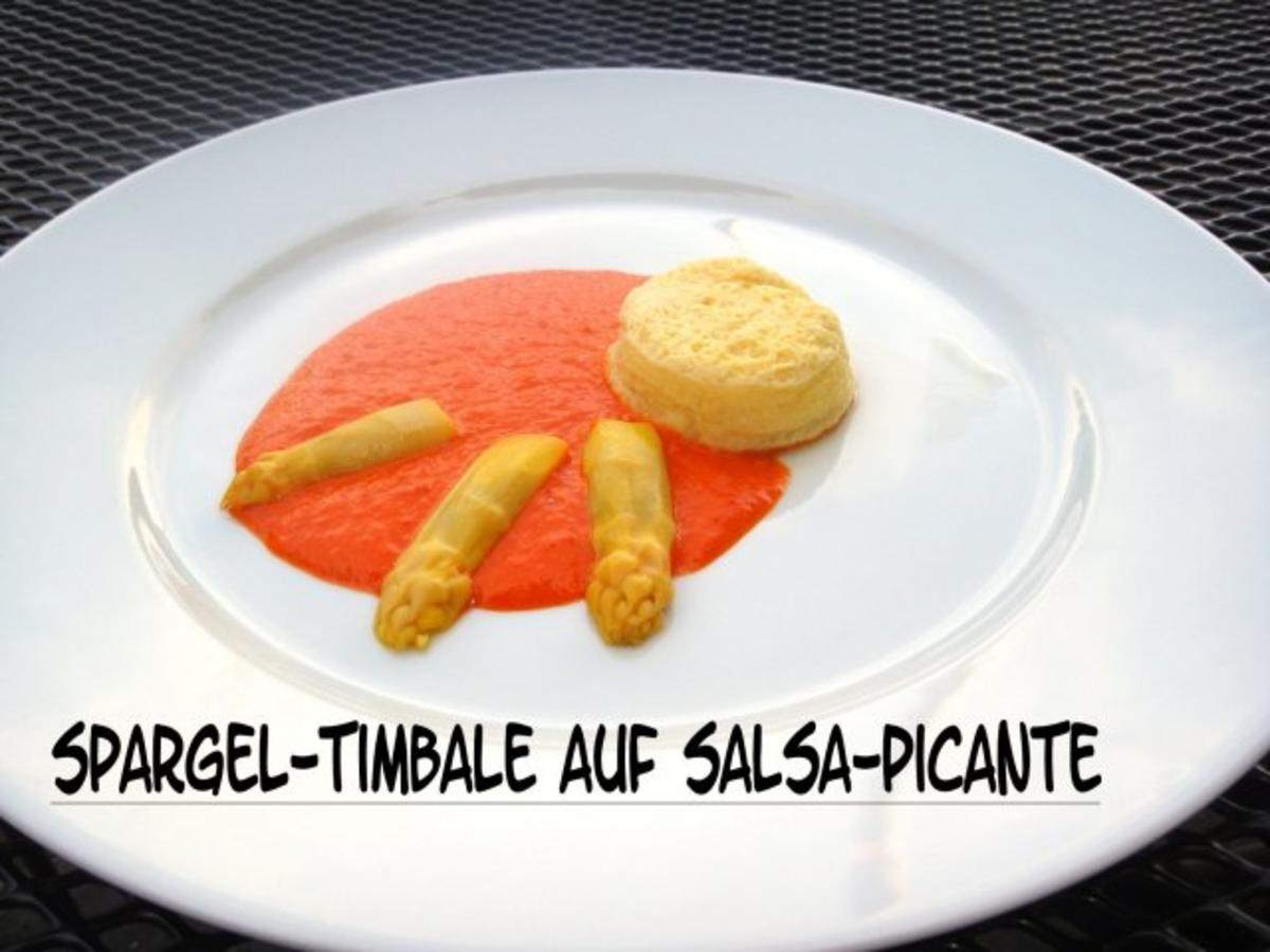 Spargel-Timbale auf Salsa-Picante - Rezept - Bild Nr. 7