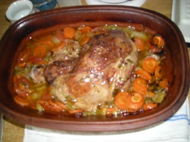 Osterlamm im Römertopf - Rezept