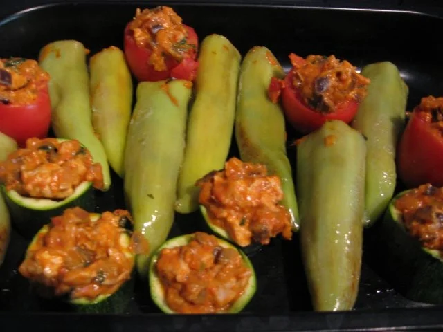 Gefülltes Gemüse mit Putengulasch - Rezept - Bild Nr. 2