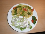 Spargel - gebraten mit Putenfleisch - Rezept