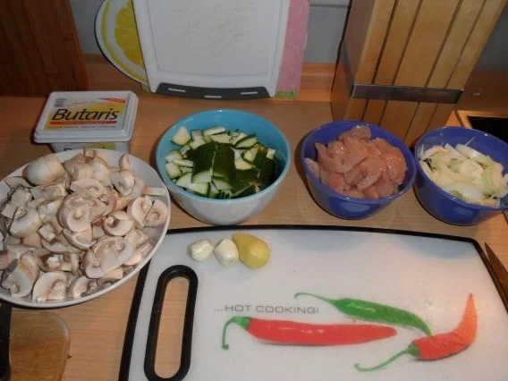 Putenfleisch mit Zucchini und Reis - Rezept - Bild Nr. 3
