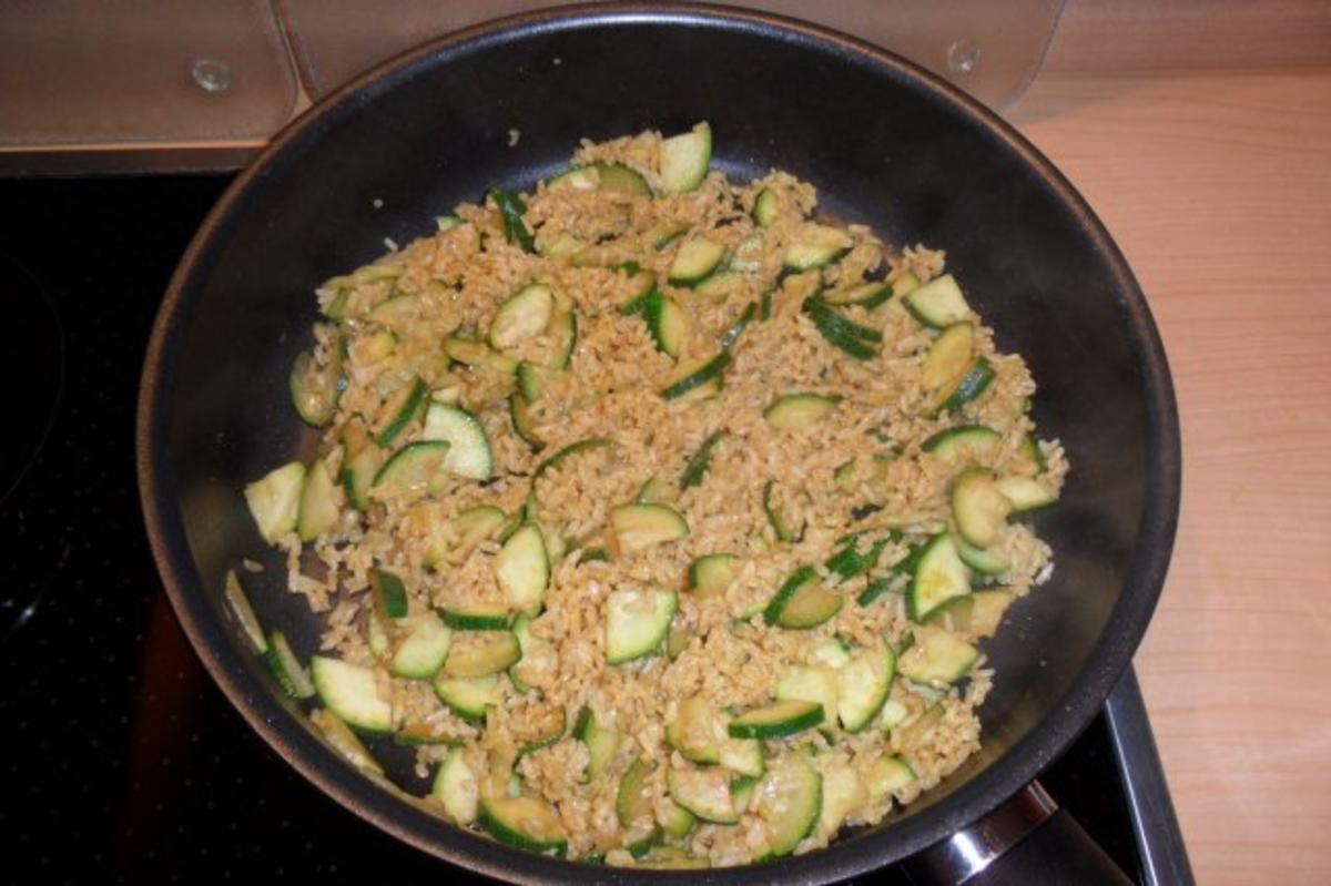 Putenfleisch mit Zucchini und Reis - Rezept - Bild Nr. 6