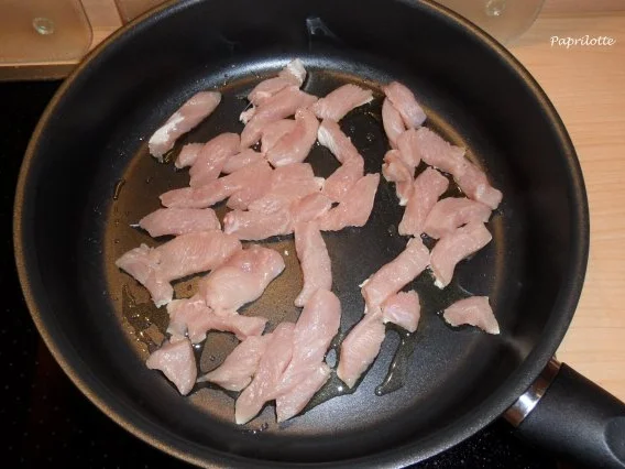 Geschnetzeltes mit Champignon-Rahmsoße - Rezept - Bild Nr. 3