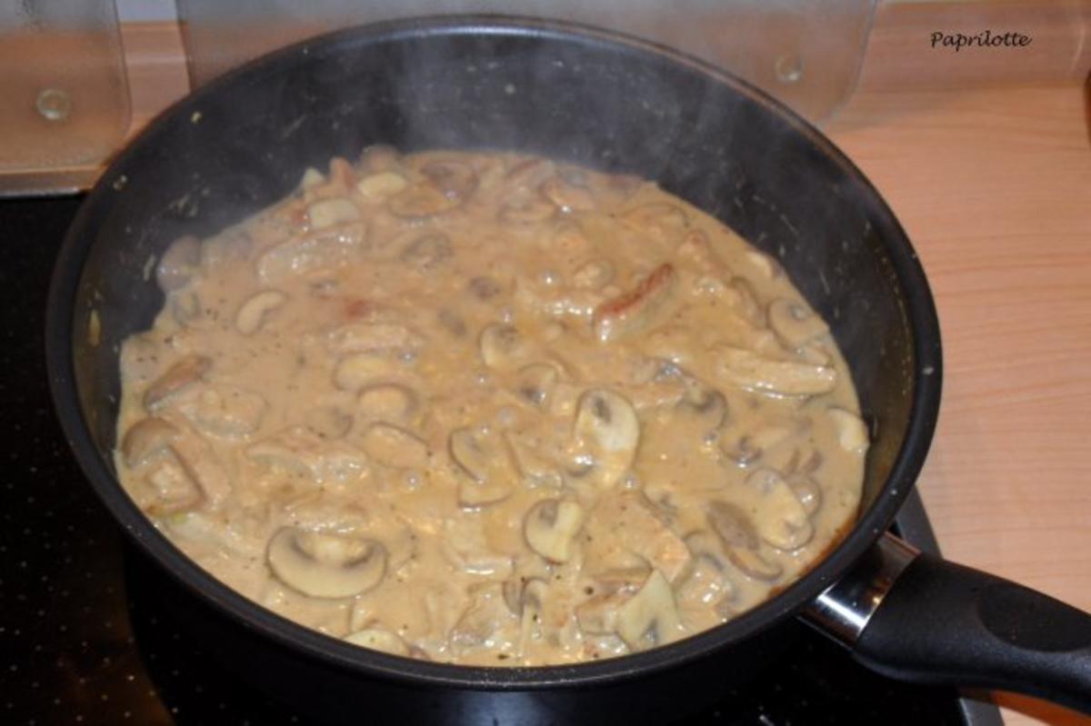 Geschnetzeltes mit Champignon-Rahmsoße - Rezept - Bild Nr. 7