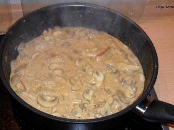 Geschnetzeltes mit Champignon-Rahmsoße - Rezept - kochbar.de