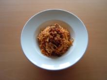 Spaghetti mit Hackfleischsoße - Rezept