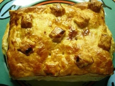 Blätterteigtasche mit Spinat und Feta - Rezept