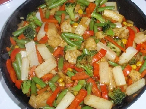 Gemüse-Allerlei mit Basmati-Reisbällchen - Rezept - Bild Nr. 5