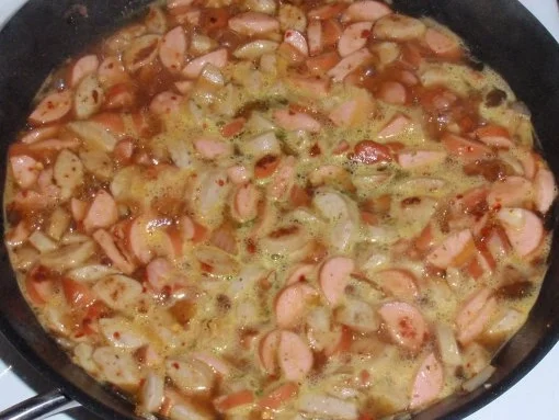 Nudel-Würstchen-Gemüse-Pfanne - Rezept - Bild Nr. 5