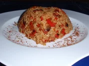 Gemüse-Würstchen-Reis-Pfanne - Rezept