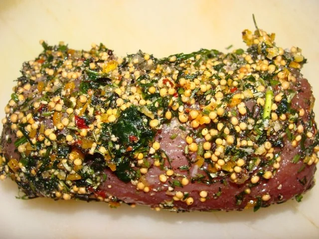 Fleisch : - Gebeiztes Schweinefilet od. Kalbsfilet - - Rezept - Bild Nr. 3