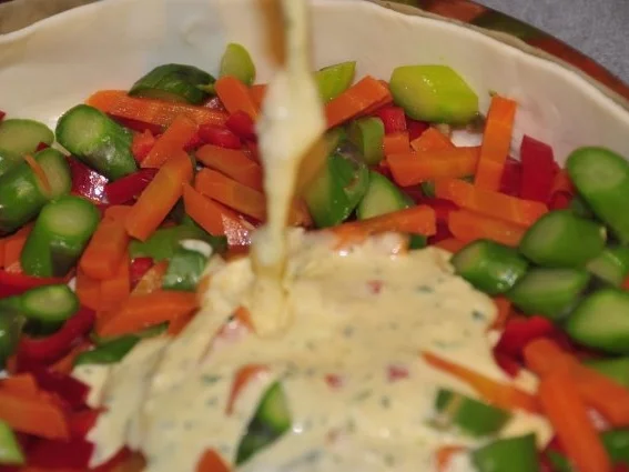 bunte Spargel-Quiche - Rezept - Bild Nr. 5