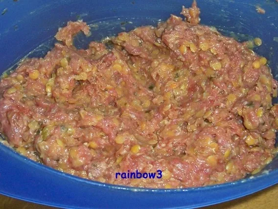 Kochen: Frikadellen mit roten Linsen - Rezept - Bild Nr. 4