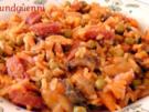 deftige Reispfanne mit geräuchertem Hähnchenfleisch - Rezept