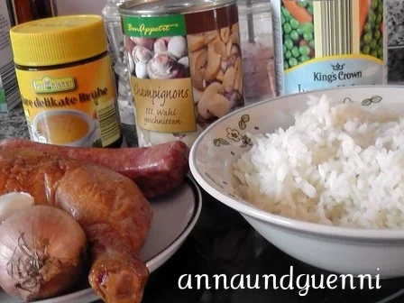 Rezept: deftige Reispfanne mit geräuchertem Hähnchenfleisch Bild Nr. 2 deftige Reispfanne mit geräuchertem Hähnchenfleisch - Rezept - Bild Nr. 2