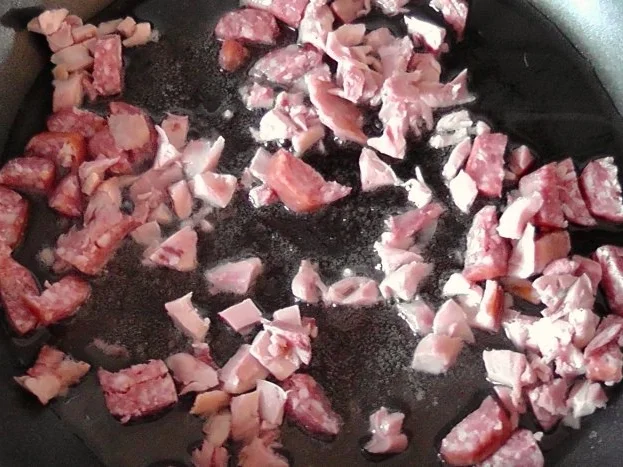 Rezept: deftige Reispfanne mit geräuchertem Hähnchenfleisch Bild Nr. 3 deftige Reispfanne mit geräuchertem Hähnchenfleisch - Rezept - Bild Nr. 3