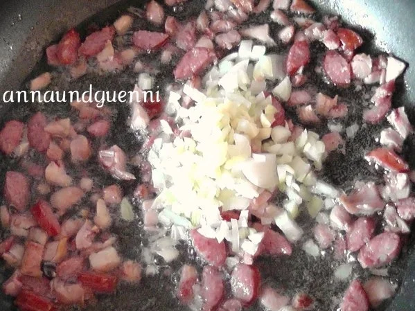 Rezept: deftige Reispfanne mit geräuchertem Hähnchenfleisch Bild Nr. 4 deftige Reispfanne mit geräuchertem Hähnchenfleisch - Rezept - Bild Nr. 4