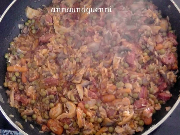 Rezept: deftige Reispfanne mit geräuchertem Hähnchenfleisch Bild Nr. 8 deftige Reispfanne mit geräuchertem Hähnchenfleisch - Rezept - Bild Nr. 8