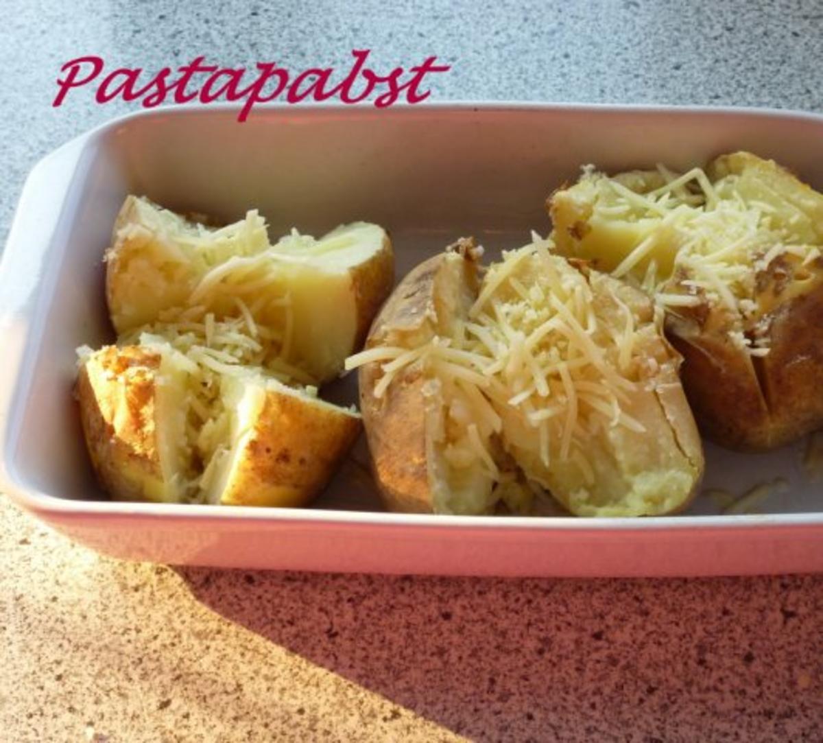 Baked Potato mit Schnitzelstreifen - Rezept - Bild Nr. 2