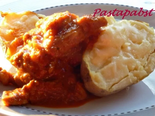 Rezept: Baked Potato mit Schnitzelstreifen Baked Potato mit Schnitzelstreifen - Rezept