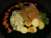 Rezept: Lammkeule, Kohlrabi mit Bรคrlauch... Lammkeule, Kohlrabi mit Bรคrlauch... - Rezept