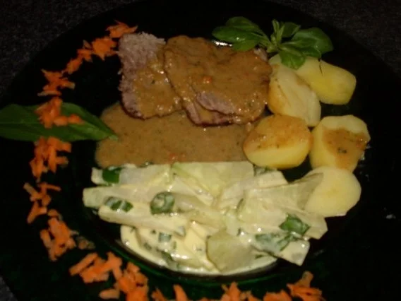 Lammkeule, Kohlrabi mit Bärlauch... - Rezept - Bild Nr. 6