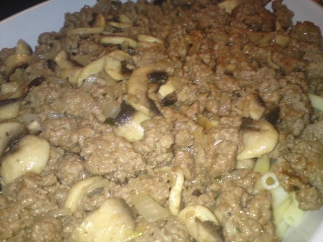 Makkaroni-Hack-Champignon-Gratin - Rezept - Bild Nr. 4