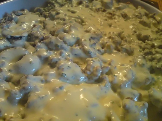 Makkaroni-Hack-Champignon-Gratin - Rezept - Bild Nr. 5