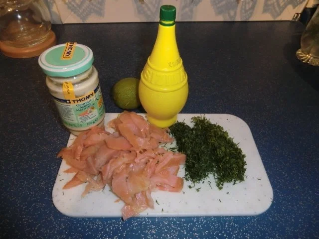 Rezept: Cappelini mit Lachs-Dill-Sahne-Soße Bild Nr. 3 Cappelini mit Lachs-Dill-Sahne-Soße - Rezept - Bild Nr. 3