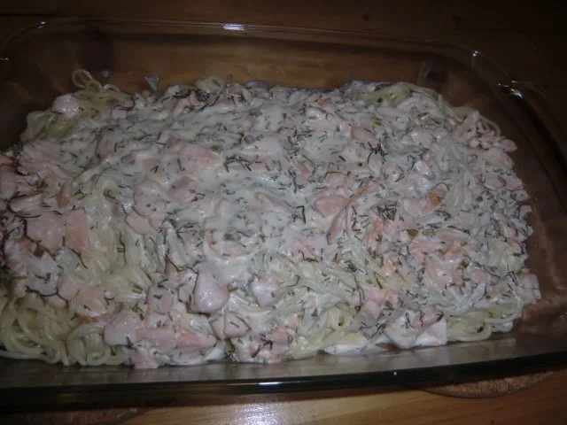 Rezept: Cappelini mit Lachs-Dill-Sahne-Soße Bild Nr. 5 Cappelini mit Lachs-Dill-Sahne-Soße - Rezept - Bild Nr. 5