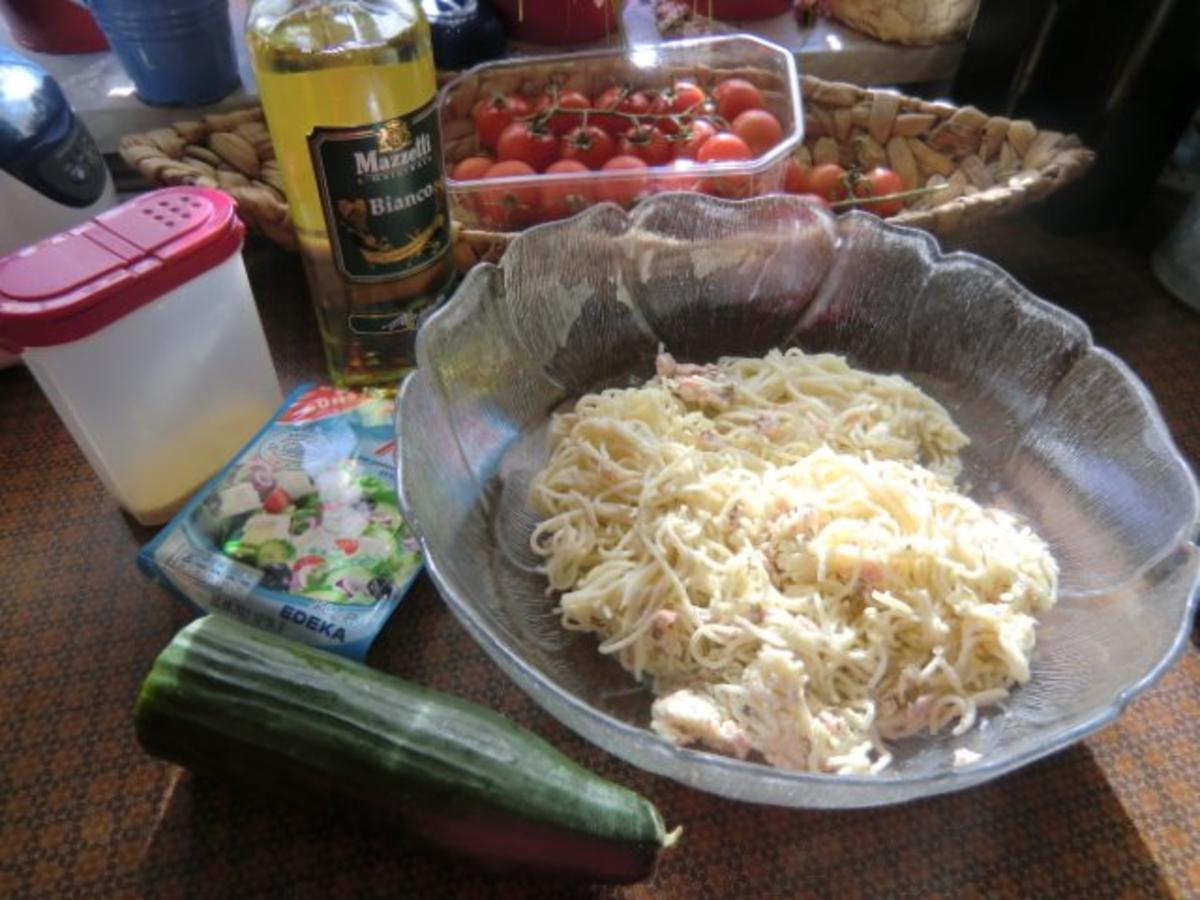 Spaghetti-Cappelini-Salat - Rezept - Bild Nr. 2
