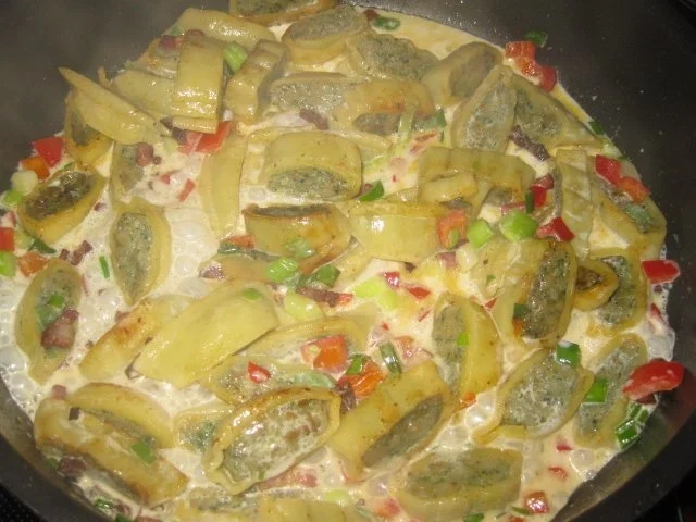 Rezept: Schneckeles Spargel-Maultaschen-Pfännle Bild Nr. 12 Schneckeles Spargel-Maultaschen-Pfännle - Rezept - Bild Nr. 12