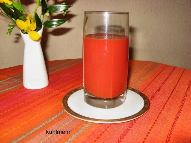 Rezept: Tomaten-Drink "cool man" Tomaten-Drink "cool man" - Rezept