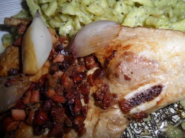 Schweinenacken-Koteletts in Gin-Schalotten-Sauce - Rezept - Bild Nr. 8