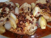 Schweinenacken-Koteletts in Gin-Schalotten-Sauce - Rezept