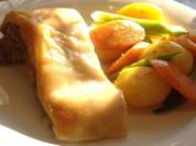Spanferkel in Vakuum gegart mit blanchiertem Gemüse - Rezept