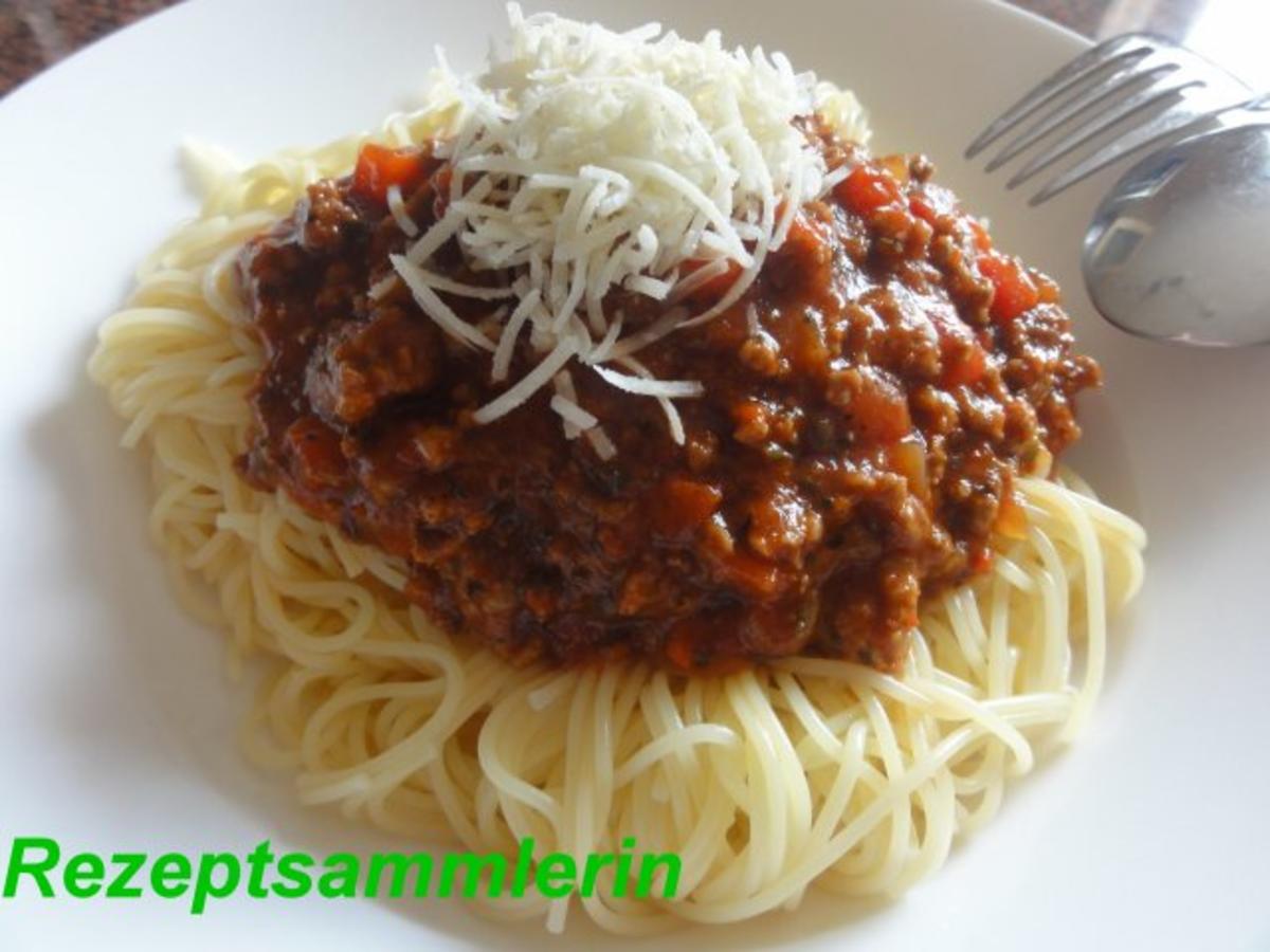 Nudeln:   BOLOGNESE an Cappelini - Rezept